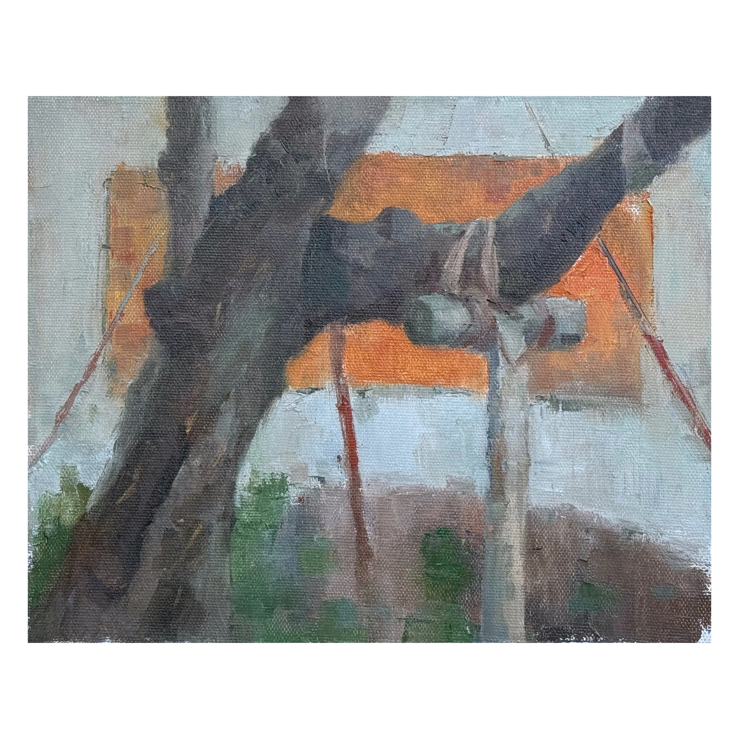  The Dead Supporting the Living  
£250 
8 x 10 in | Oil on Canvas | 2025