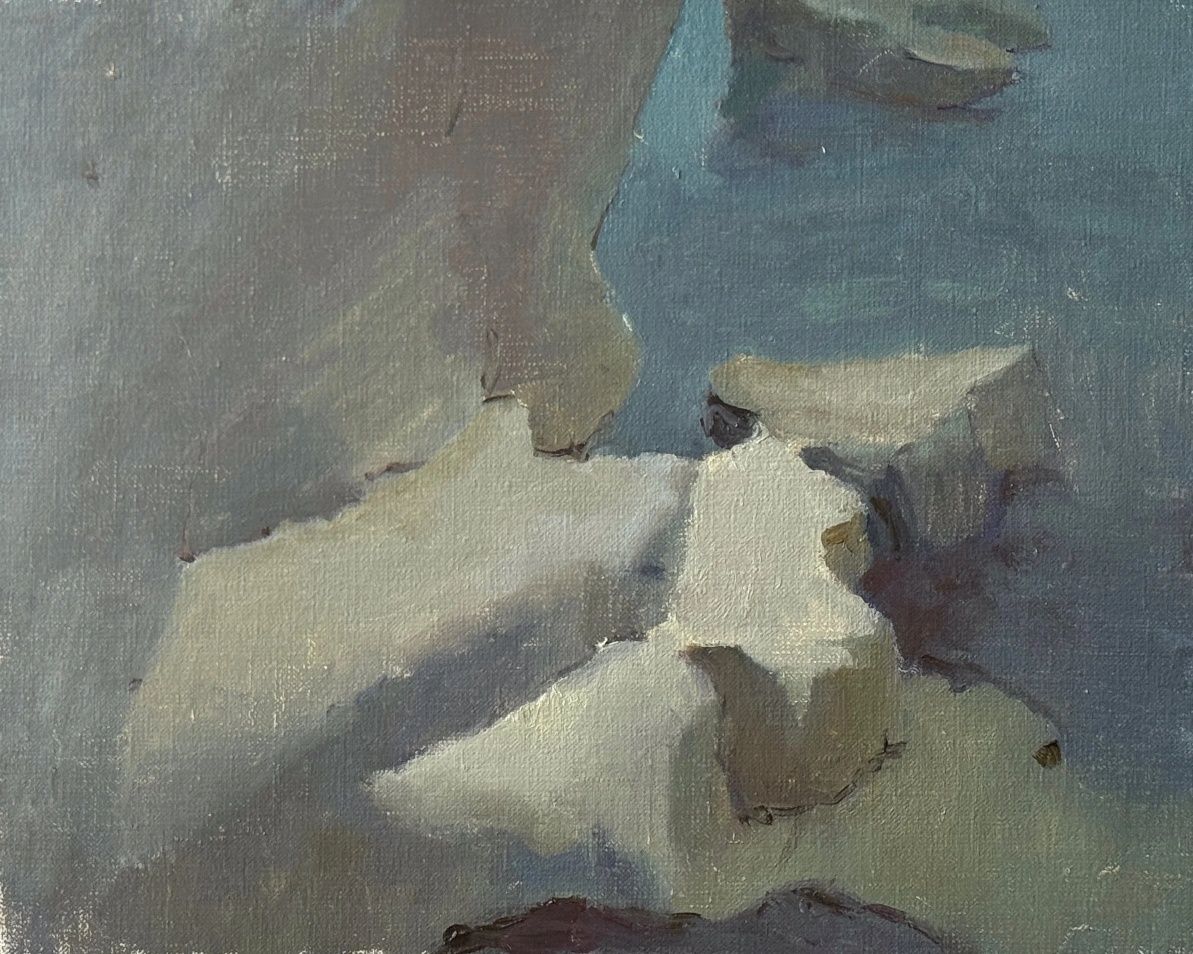  Tide Out  
£480 
10 x 8 in | Oil on Linen | 2026
