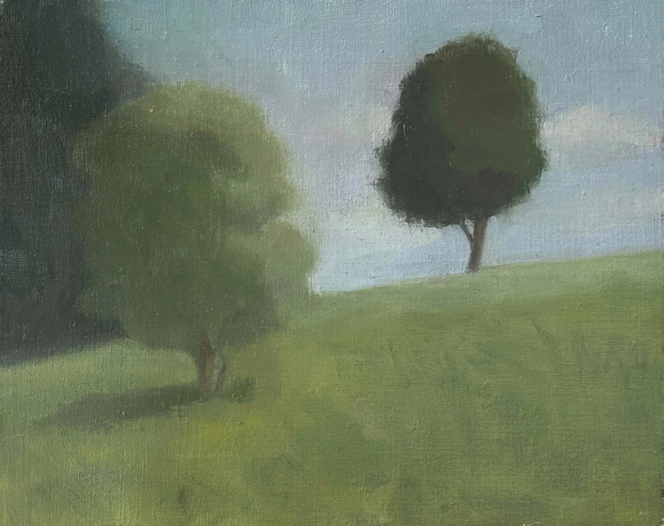  Two Trees, Hampstead Heath  
£400 
8 x 10 in | Oil on Linen | 2026