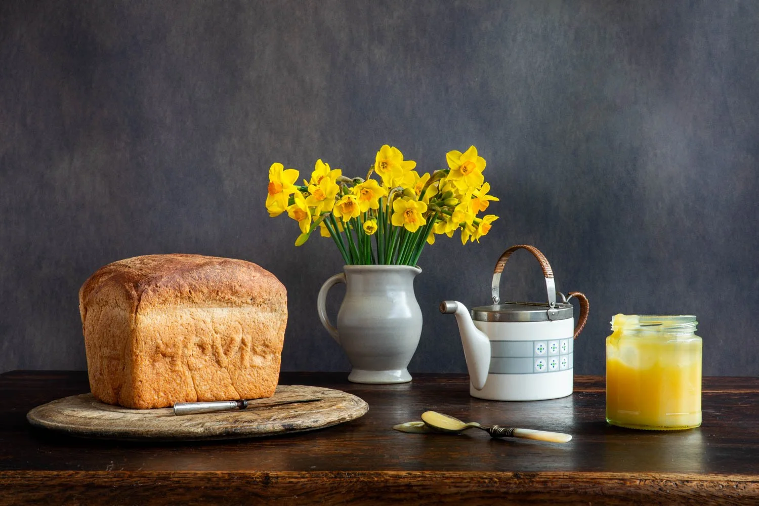 Still Life tea-time photograph with Hovis loaf