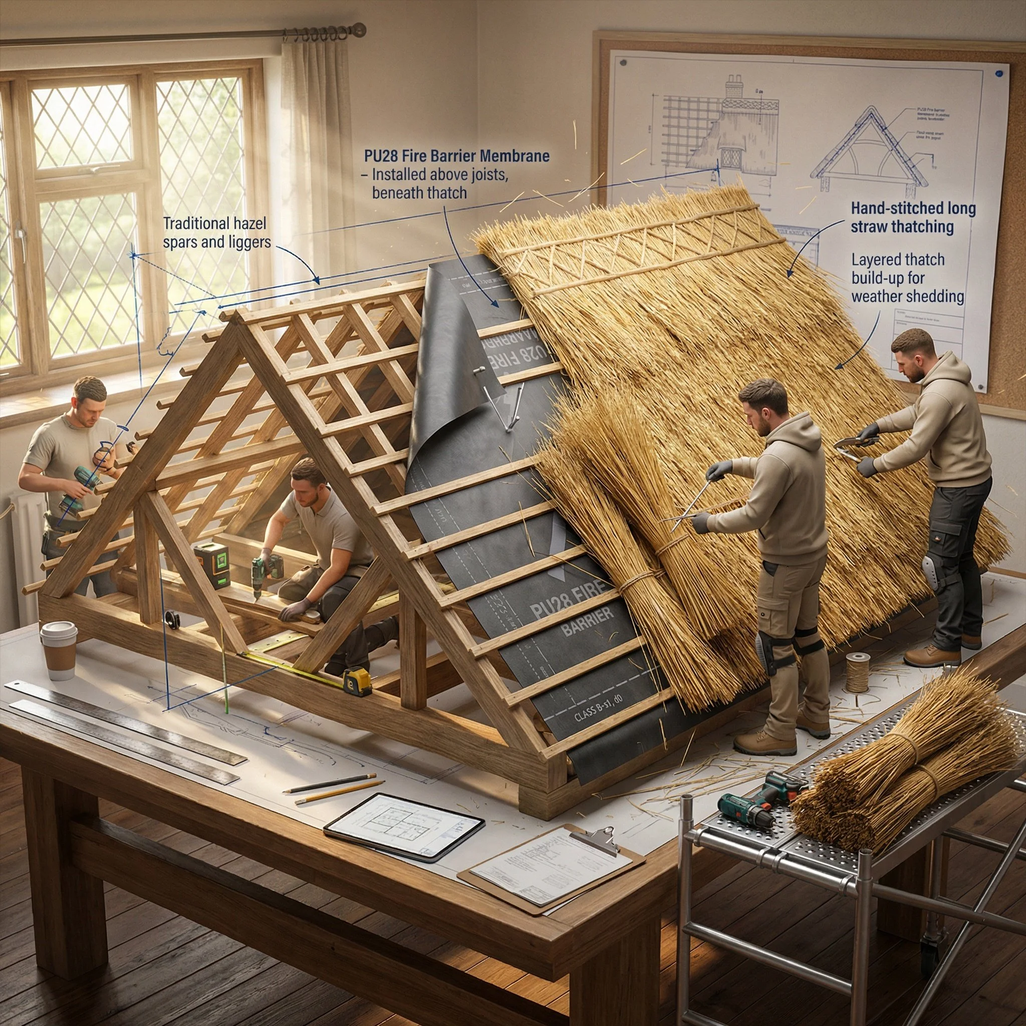 Full or Part Re-Thatch