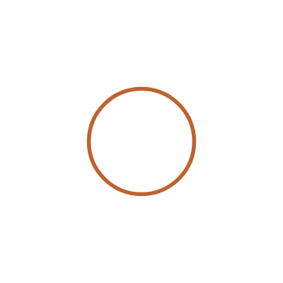 An eye illustration with a black background, white eye outline, brown iris, and brown pupil.