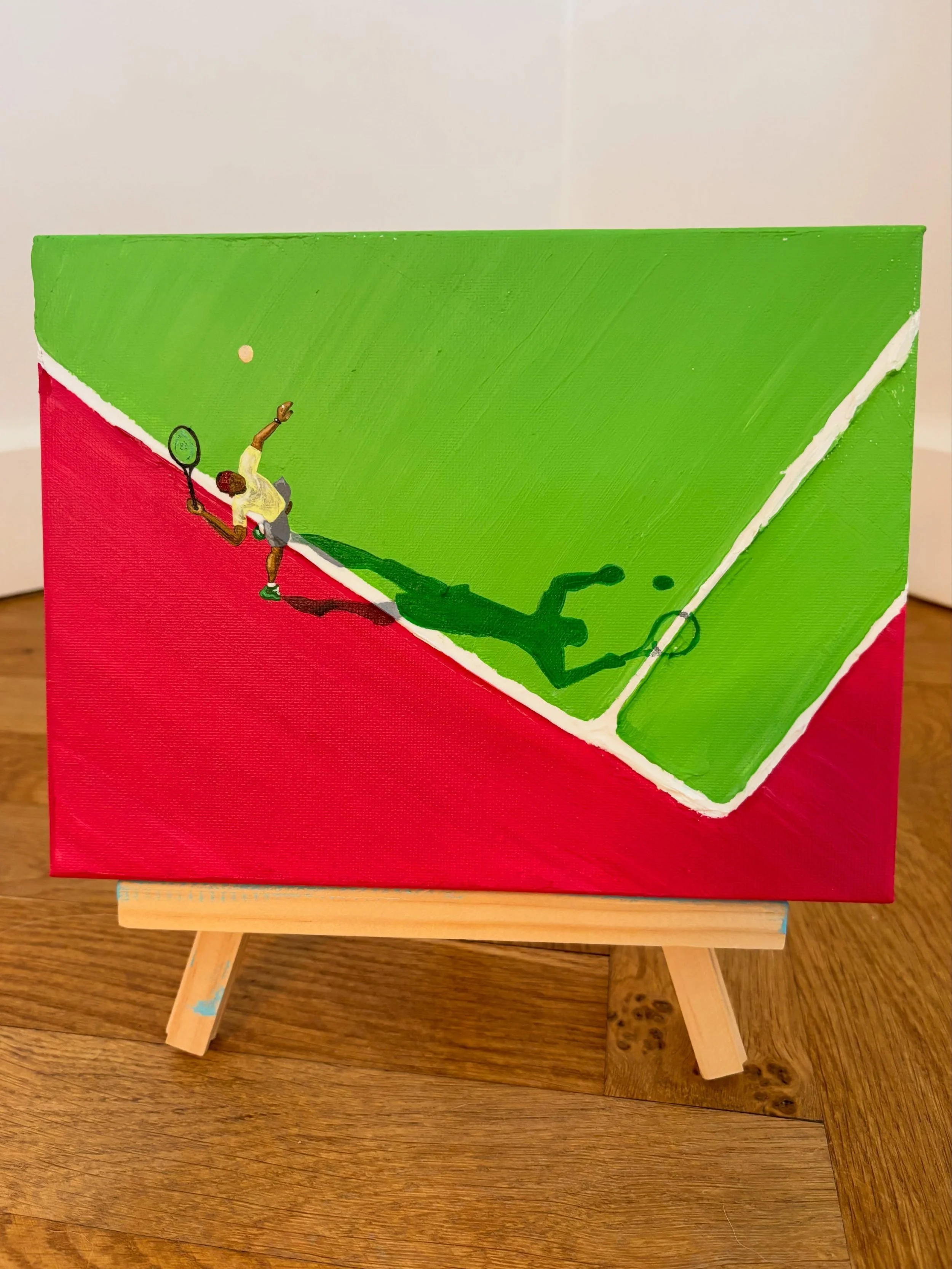 Do you or anyone you know love tennis? The perfect little gift. 

Acrylic on canvas | 18 x 24 cm

600 DKK | 100 USD

Ship anywhere 🌍