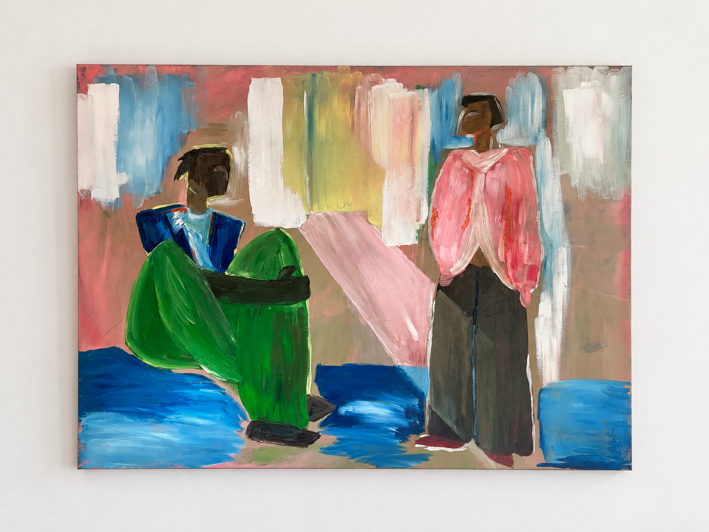 Colorful Abstract Figures on Cream Wall.png