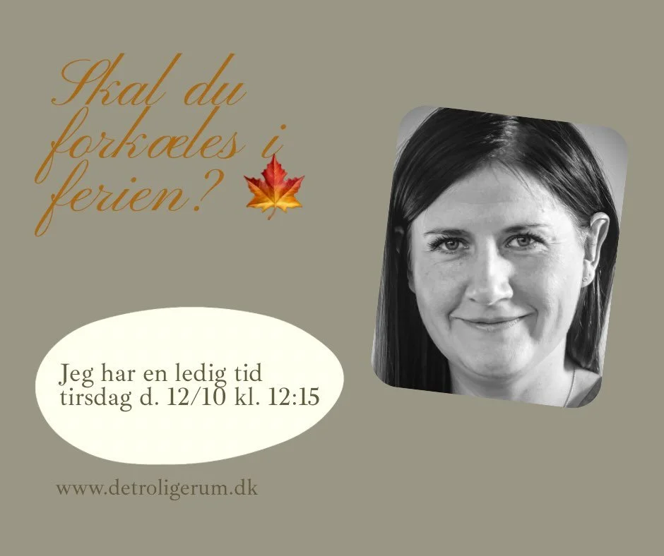 Tr&aelig;nger til til lidt voksentid og fork&aelig;lelse her i efter&aring;rsferien 🍁

S&aring; har jeg en ledig tid i morgen kl. 12:15 😍

Der er b&aring;de tid til 

🍁 Afsp&aelig;ndingsmassage 

🍁 Psykomotorisk behandling

🍁 Nada

🍁 Vippe- og 