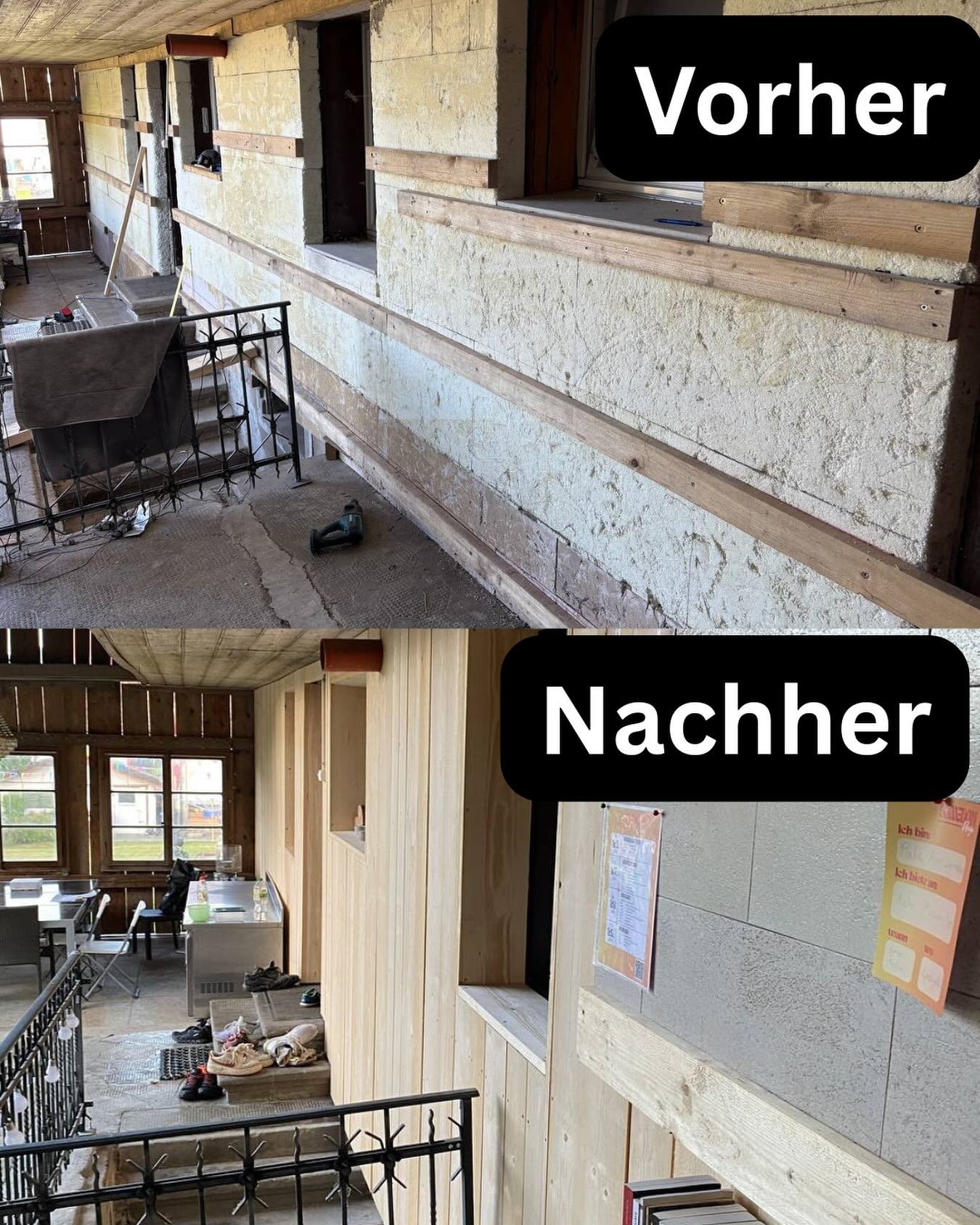 Und weiter gehts mit dem Umbau. Die Aussenh&uuml;lle hat nach vielen Jahren endlich wieder eine sch&ouml;ne Verkleidung bekommen 💕