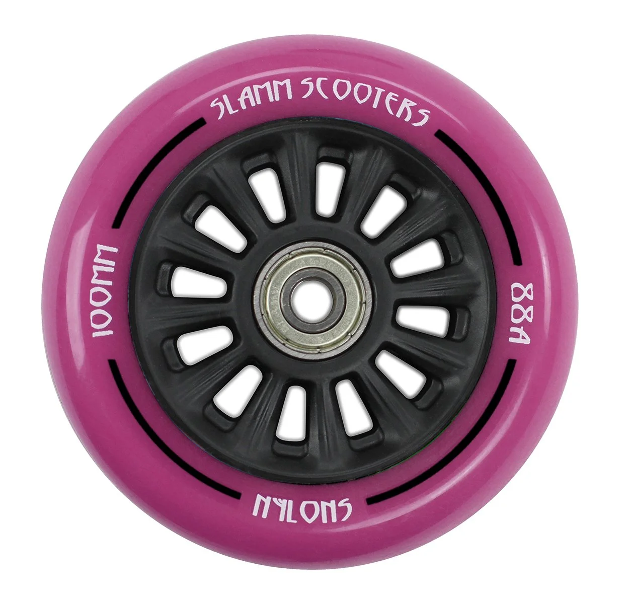 SL509 Slamm 100mm Nylon Core Wheel Pink.jpg