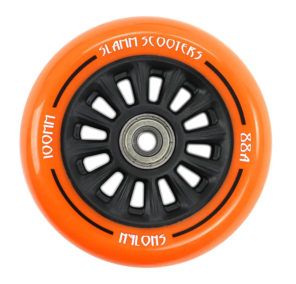 SL509 Slamm 100mm Nylon Core Wheel Orange.jpg