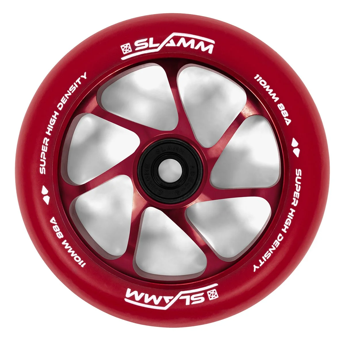 SL470 Slamm Scooters Team Colour PU 110mm Wheels Red Main.jpg