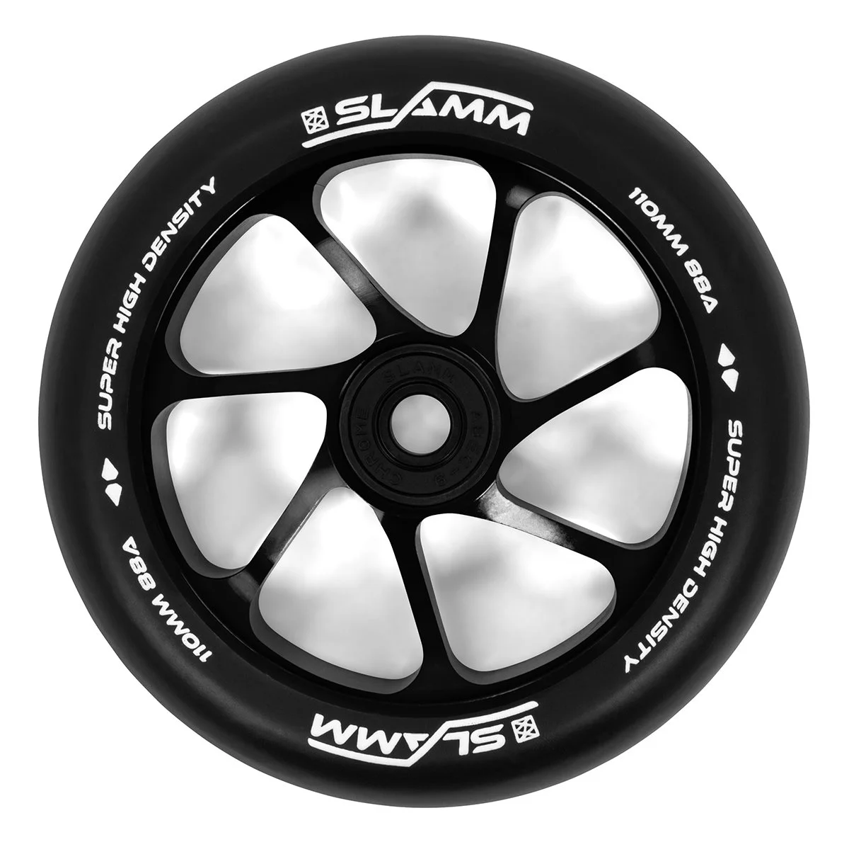 SL470 Slamm Scooters Team Black PU 110mm Wheels Black Main.jpg