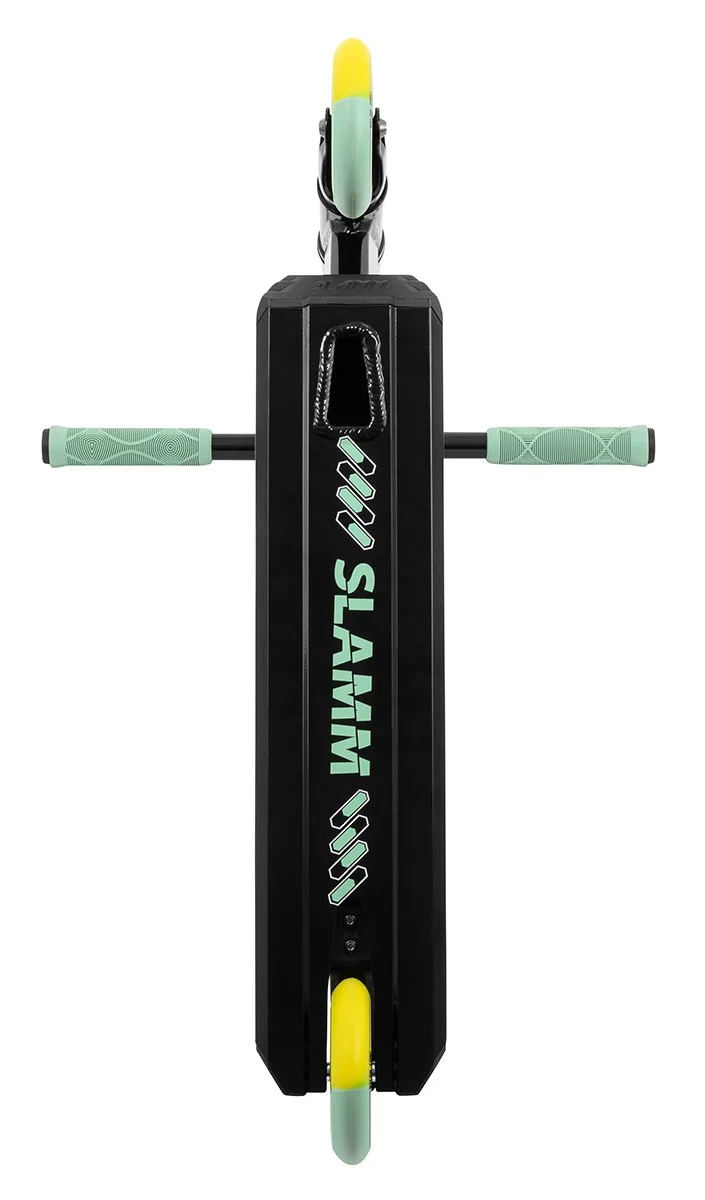 SL2050 Slamm Scooters Classic Mini Pro Scooter Black Green Bottom.jpg