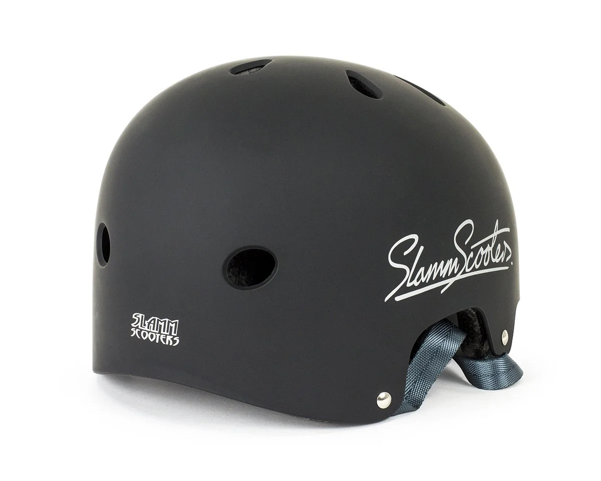 SL159 Slamm Logo Helmet Black Detail Rear.jpg