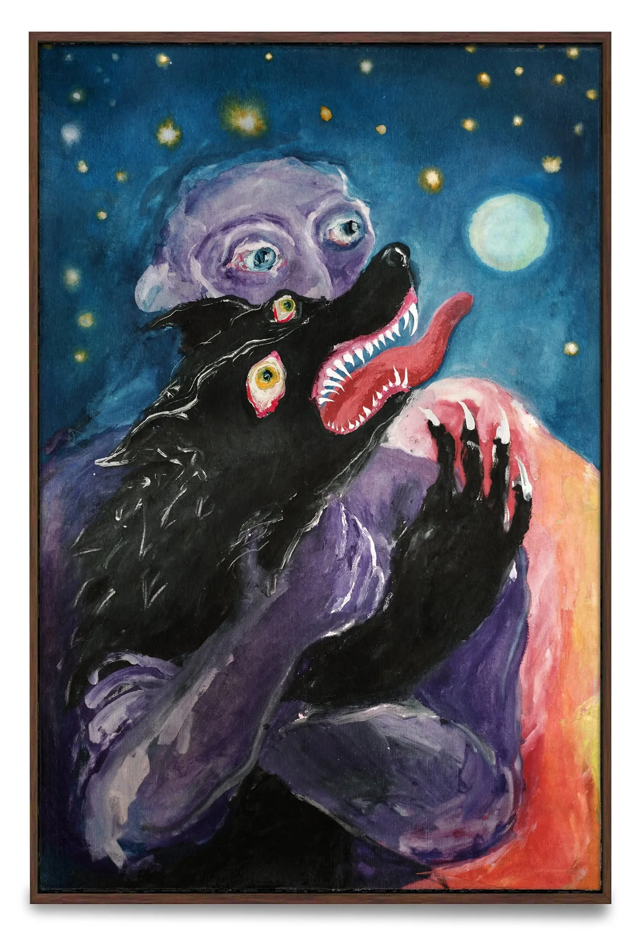 MY BEST FIEND - Gouache Painting on Paper 42 x 59 cm