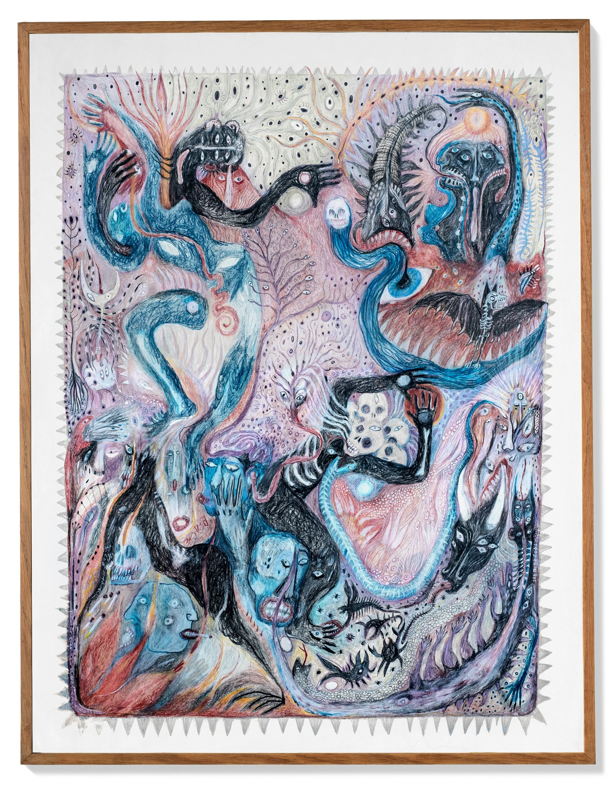 NEKYIA - Colored Pencil Drawaing on Hahnemühle Paper 59 x 84 cm