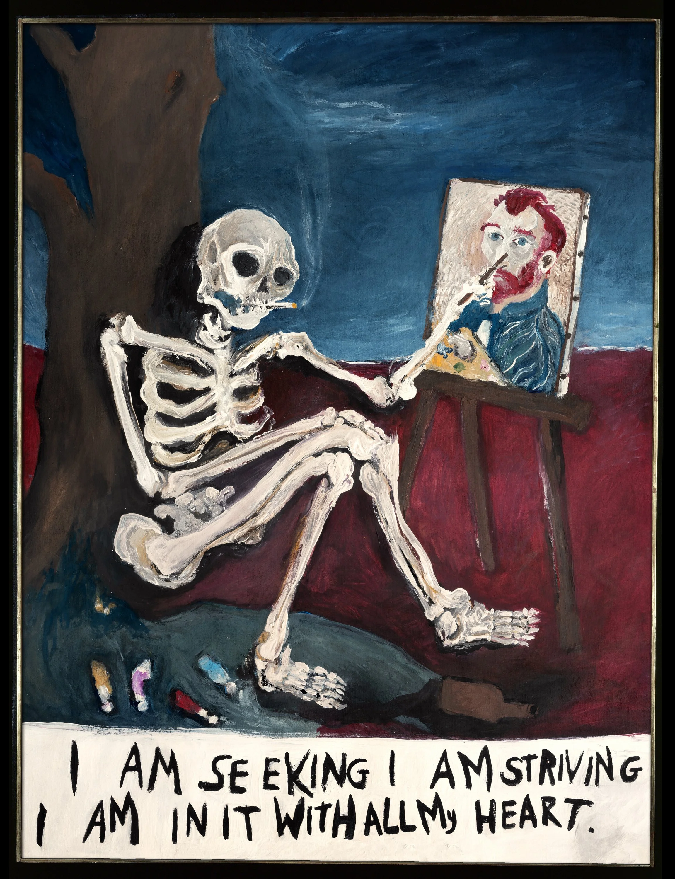 VINCENT - Gouache Painting on Hot Pressed Paper 59 x 84 cm