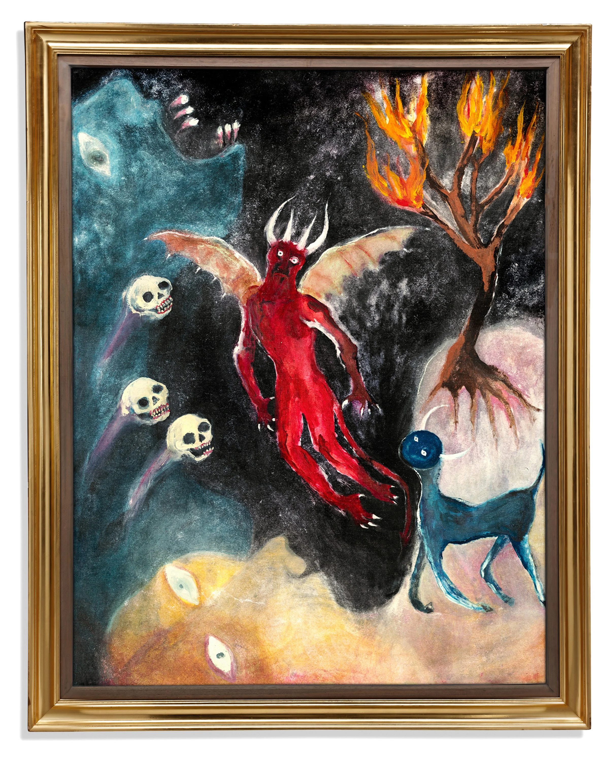 DAIMONIC DREAMS - Gouache Painting on Hot Pressed Paper 59 x 84 cm