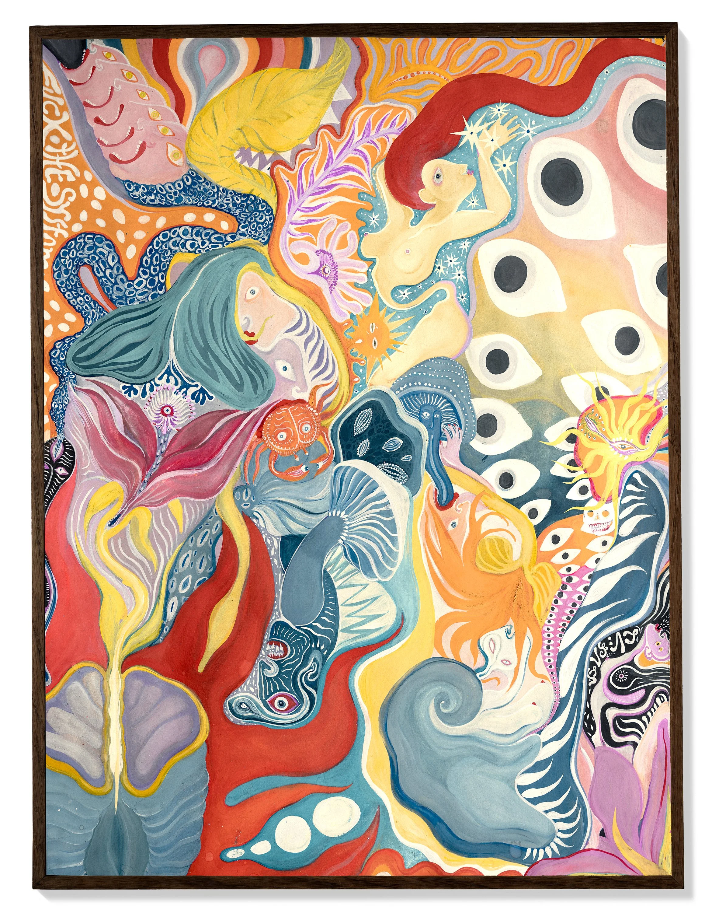 VOODOO CHILD - Gouache Painting on Hot Pressed Paper 59 x 84 cm