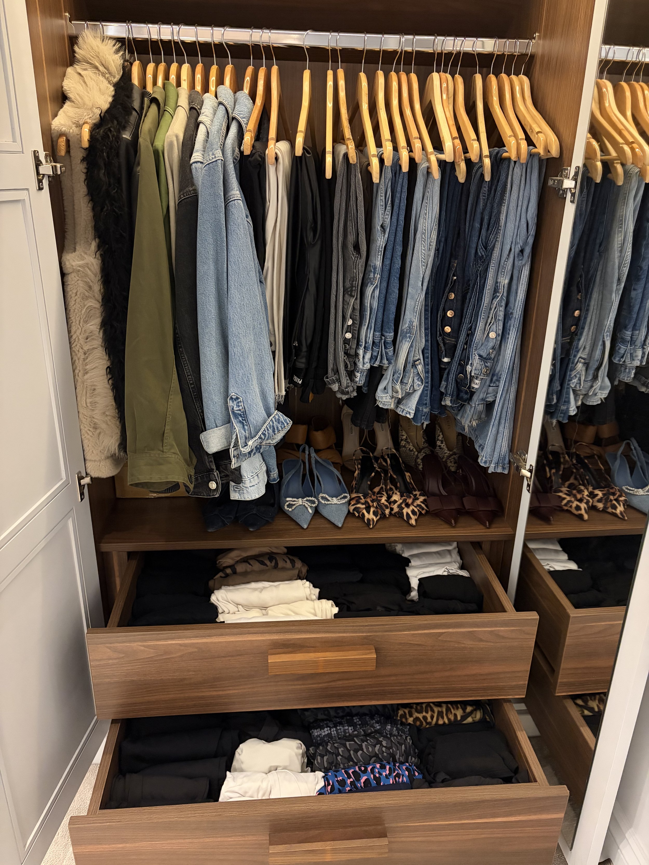 wardrobe organisation