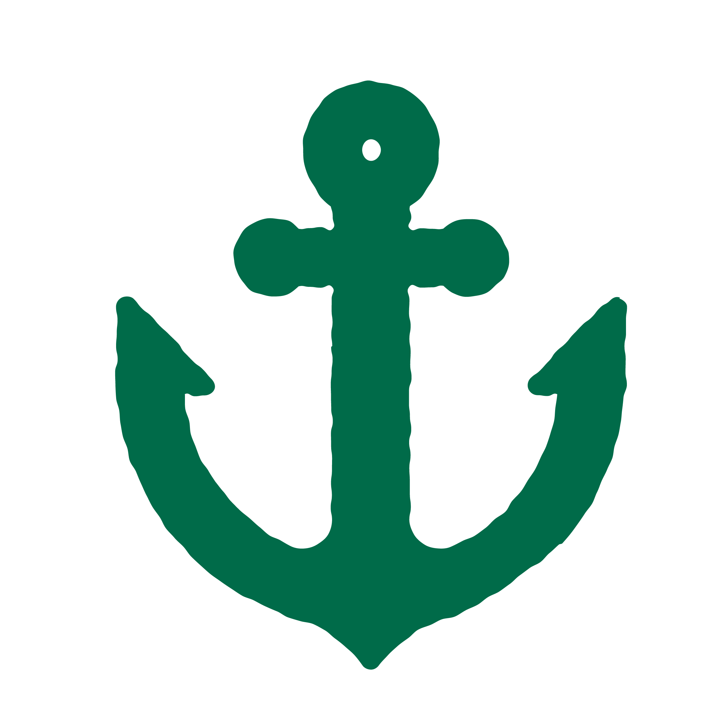 Line drawing of an anchor symbol.