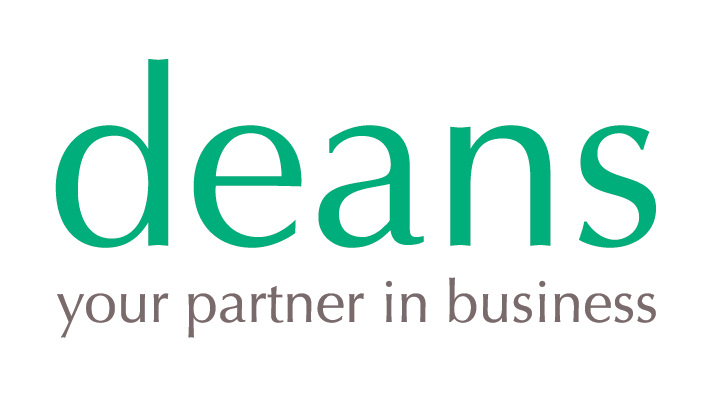 Deans logo with the tagline 'your partner in business'