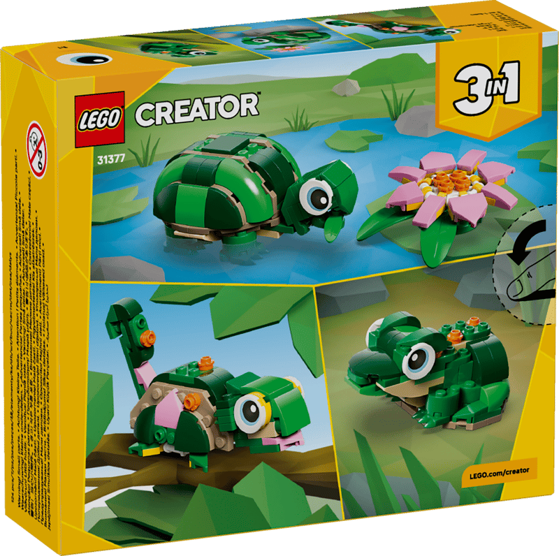 BRIX 0124
Turtle with Water Lily
Ages: 7+
Pieces: 124
Build Time: 15-20 Mins+