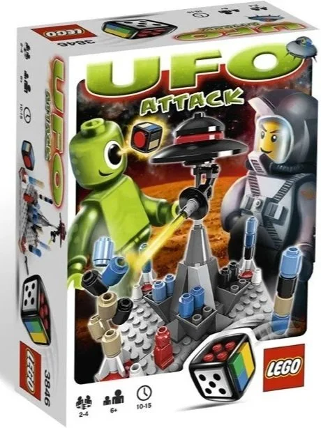 BRIX 0093
3846 - UFO Attack
2-4 Players
Ages 6+
Game Time: 15 - 30 Mins