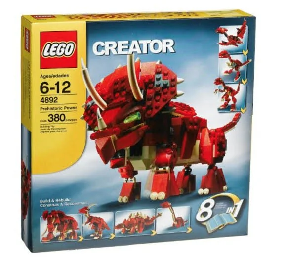 BRIX 0130
Prehistoric Power - 8 in 1
Ages: 6-12+
Pieces: 380
Build Time: 60-120 Mins+