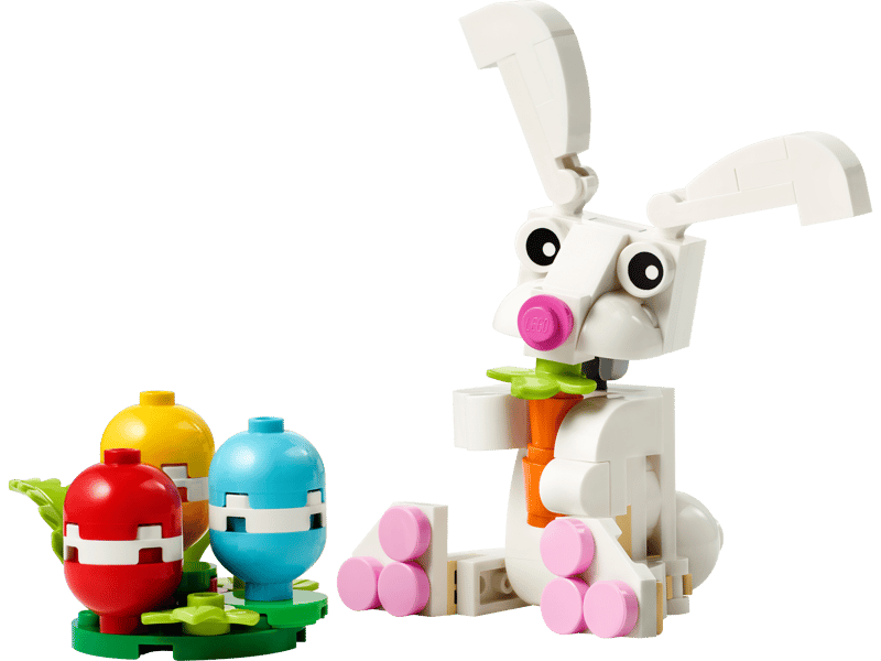 BRIX 0112
Easter Bunny with Colourful Eggs
Ages: 6+
Pieces: 68
Build Time: 20-30 Mins+