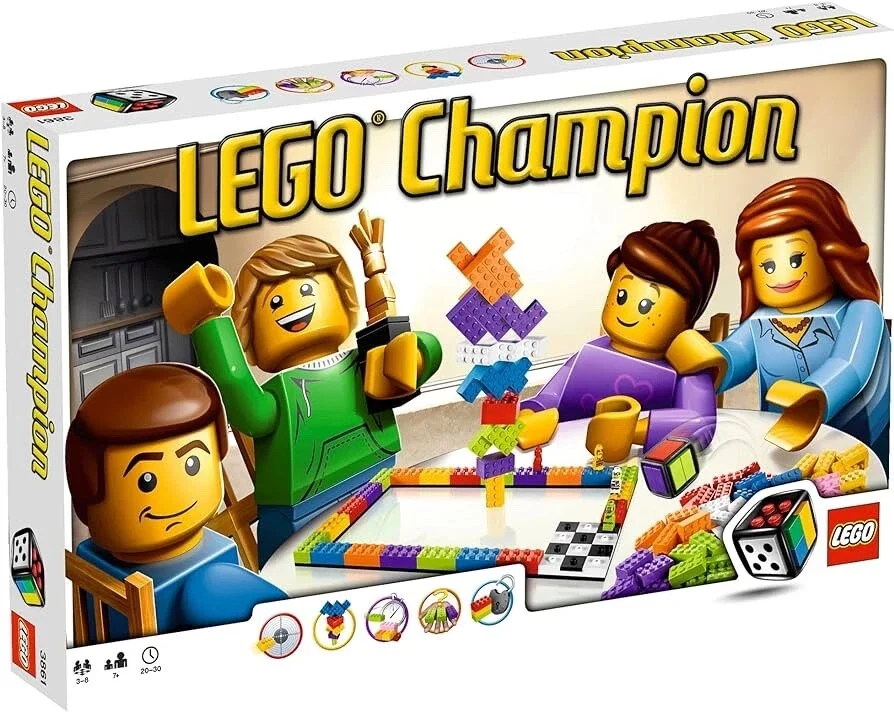 BRIX 0097
3861 - LEGO Champion Board Game
3-8 Players
Ages 7+
Game Time: 20 - 30 Mins +
