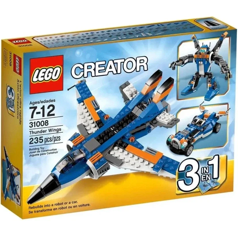 BRIX 0120
Jet Fighter - Thunder Wings
Ages: 7-12+
Pieces: 235
Build Time: 60 Mins+