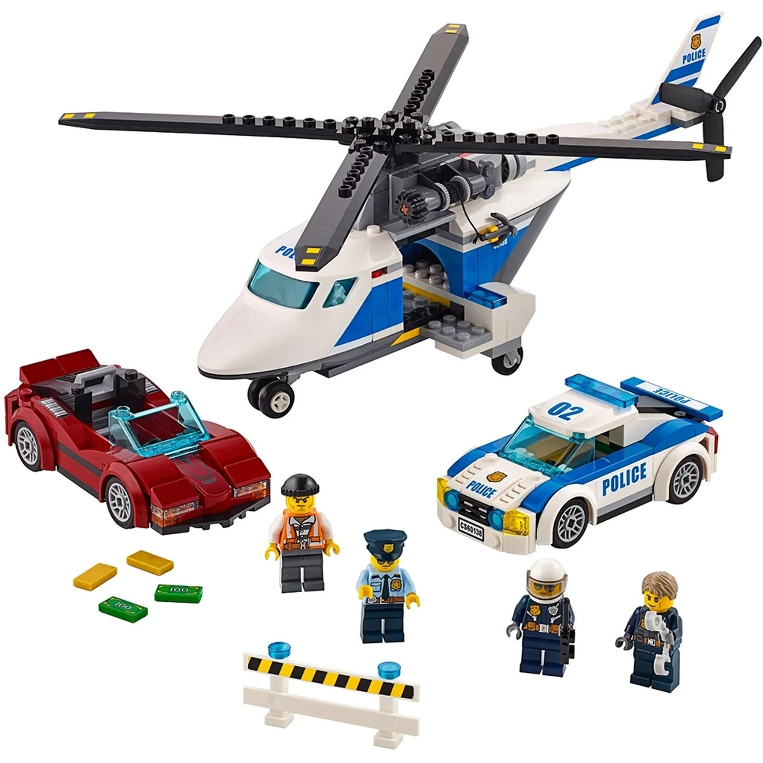 BRIX 0030 
Police High Speed Chase
Ages: 5-12
Pcs: 294 
Build: 1 hr+