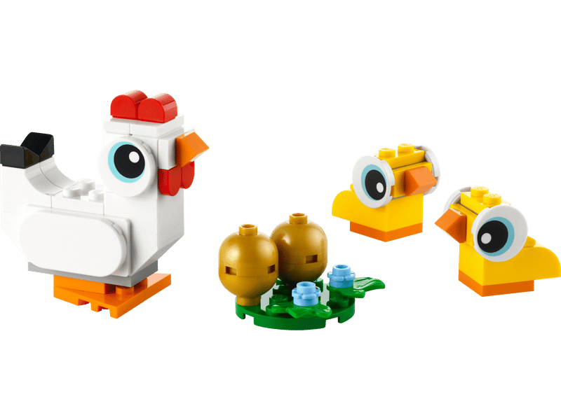 BRIX 0111
Easter Chickens
Ages: 6+
Pieces: 61
Build Time: 20-30 Mins+