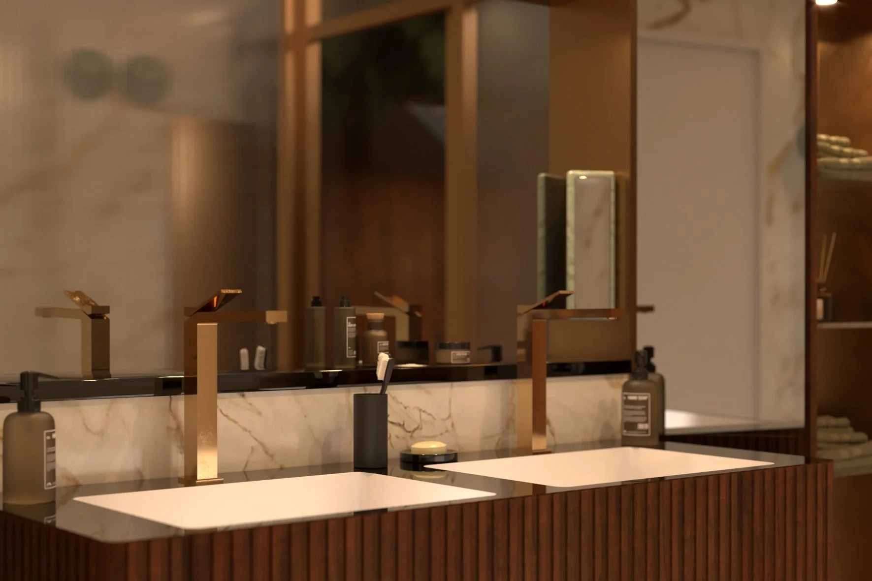 REFINED BATHROOM IN VILLA, LAGO MAGGIORE, ITALY