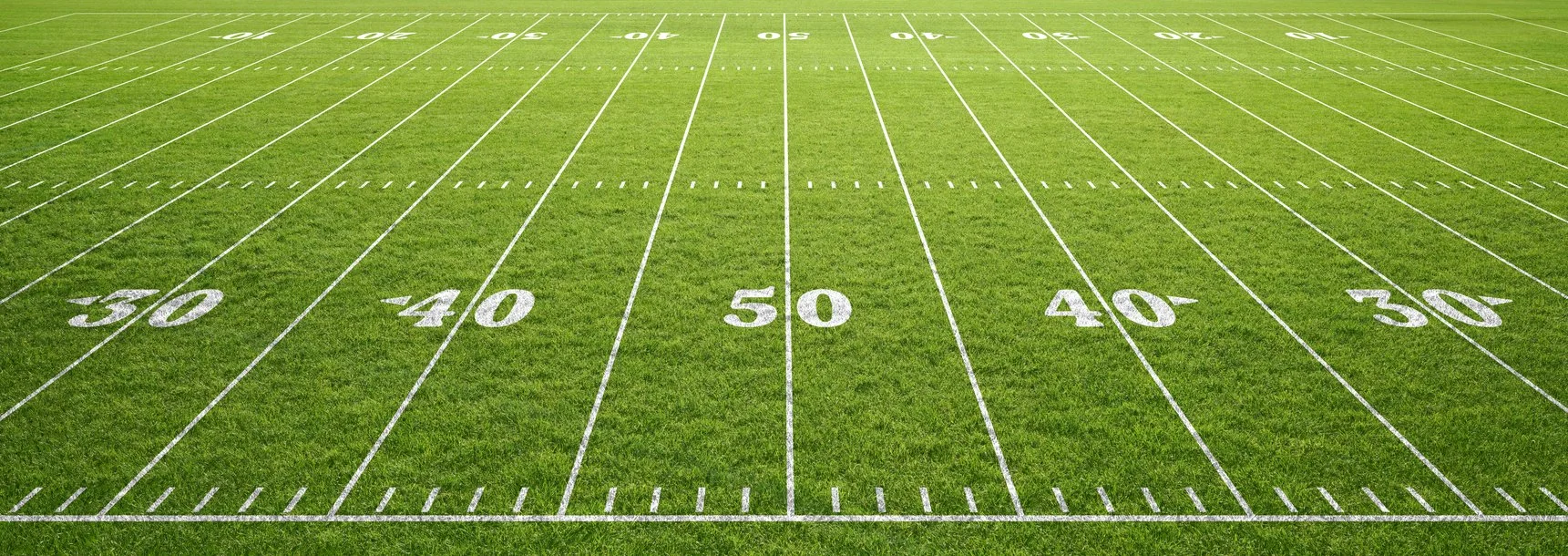 A football field representing Ralph Daoud's athletic background and his work with athletes and high-performers at Inside Out Therapy in Peoria, AZ