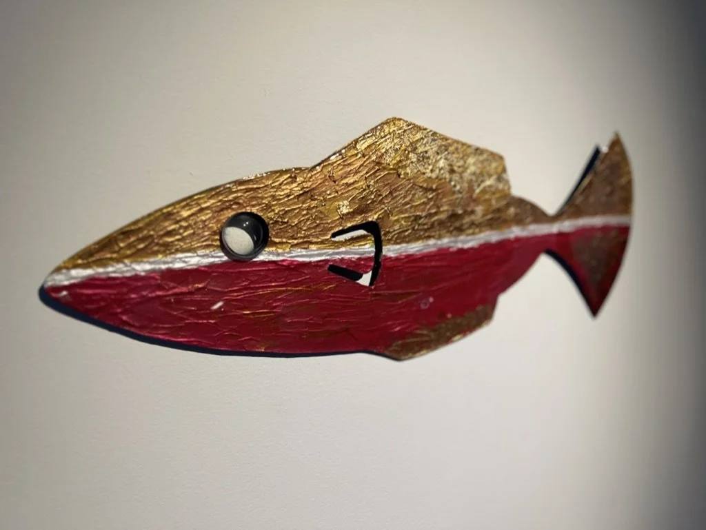 Premier prototype de poisson (46 cm X 17 cm - Collection personnelle)