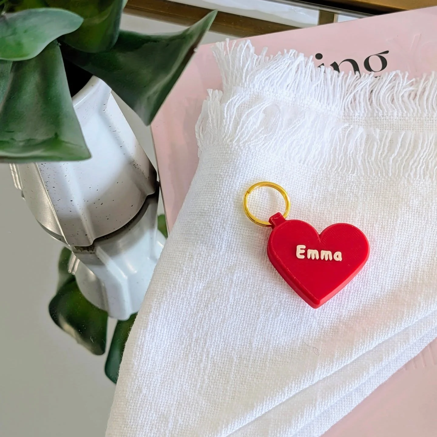 🟢 Left it a bit late for Valentine's Day? We&rsquo;ve got you covered! 💖

Avoid the panic and grab a personalized gift made right here in Chisholm by C &amp; J Precision. 

​We are 3D printing these custom Heart Keychains on demand. Perfect for you