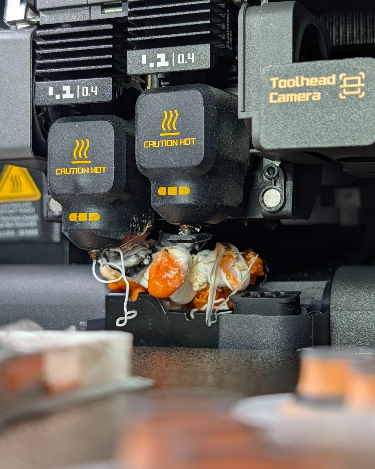 It&rsquo;s not all rainbows and butterflies in the workshop... sometimes it&rsquo;s just a solid block of plastic exactly where it shouldn't be. 😅

We had a major malfunction on one of the printers when the purge chute (affectionately known as the &