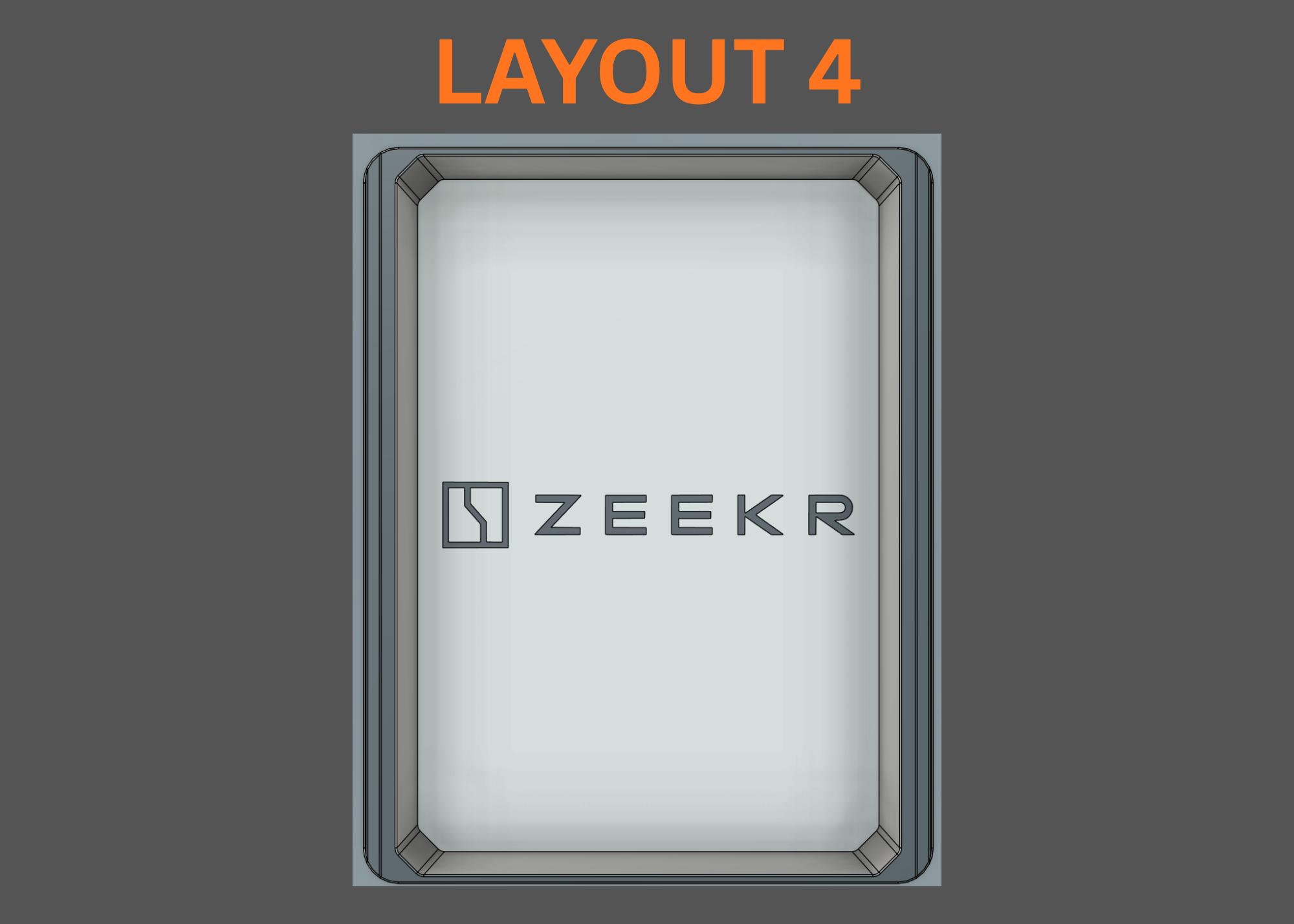 Zeekr 7X Centre Console Organizer Insert