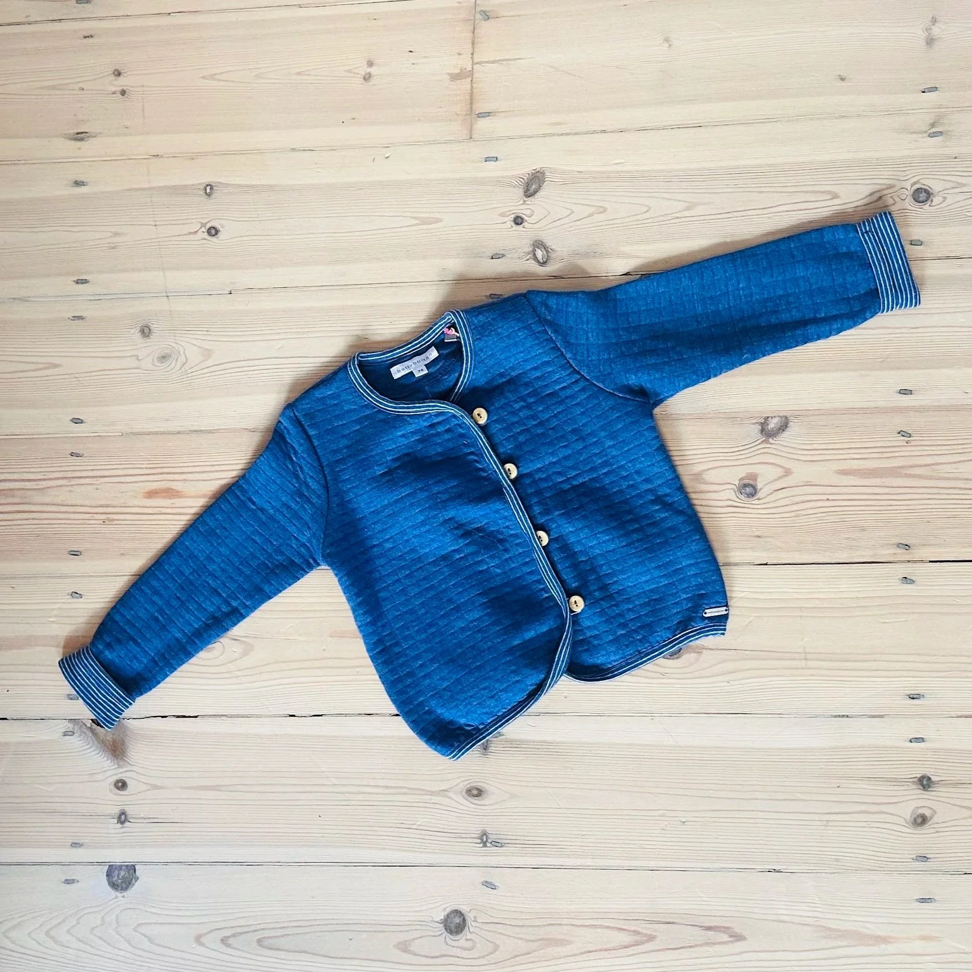 Belly Button Blue Shacket 6-9 months