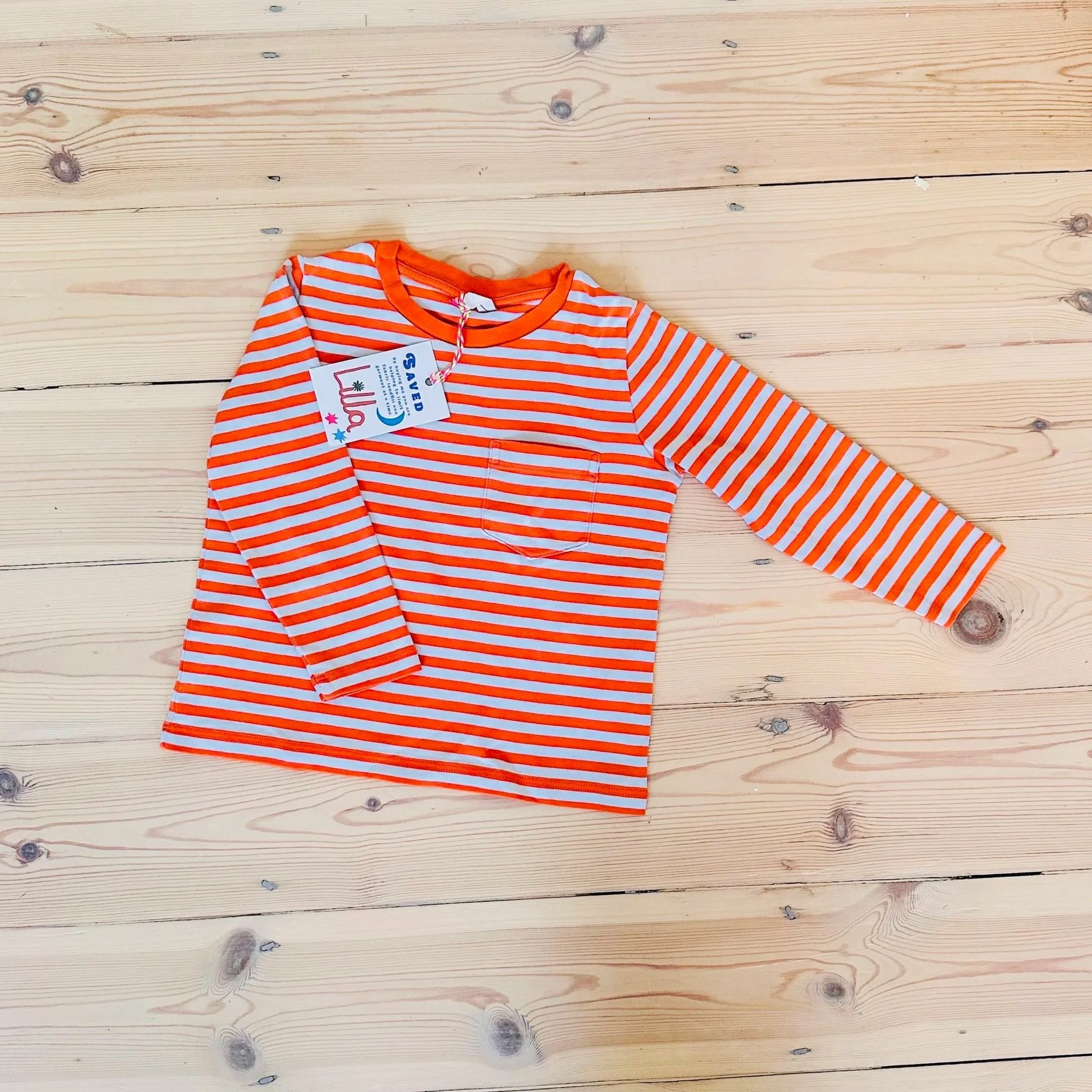 Arket Stripe Orange T shirt 2-4 years