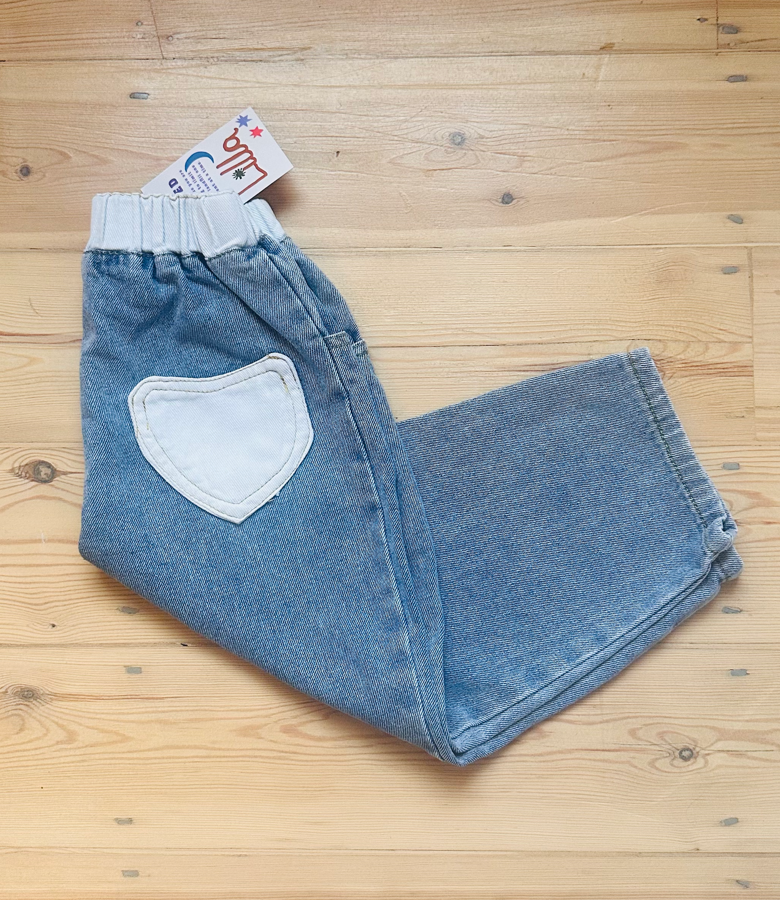 Zhimo Heart Denim Jeans 4 years