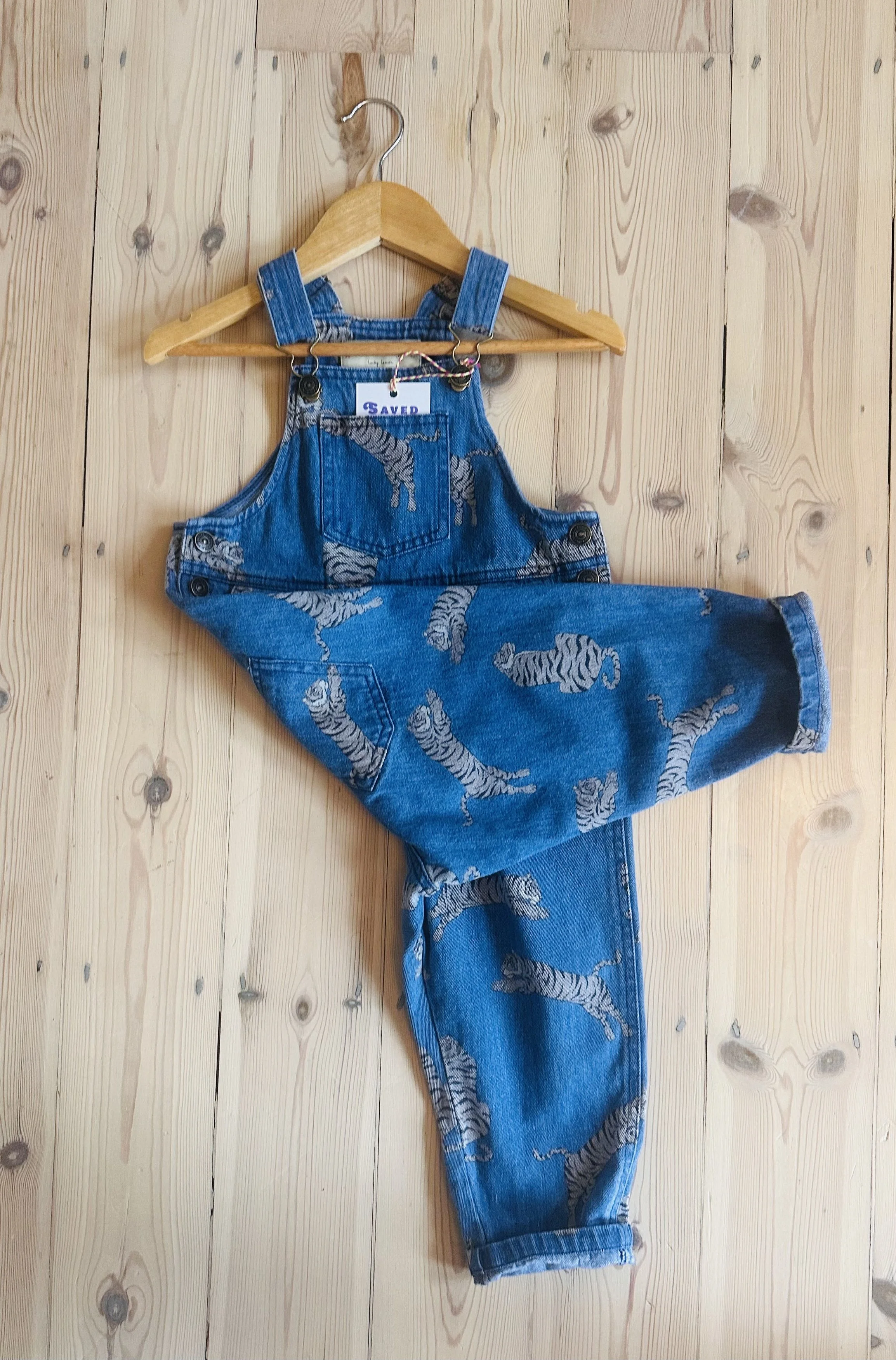 Konges Sløjd Denim Tiger Dungarees 3 years