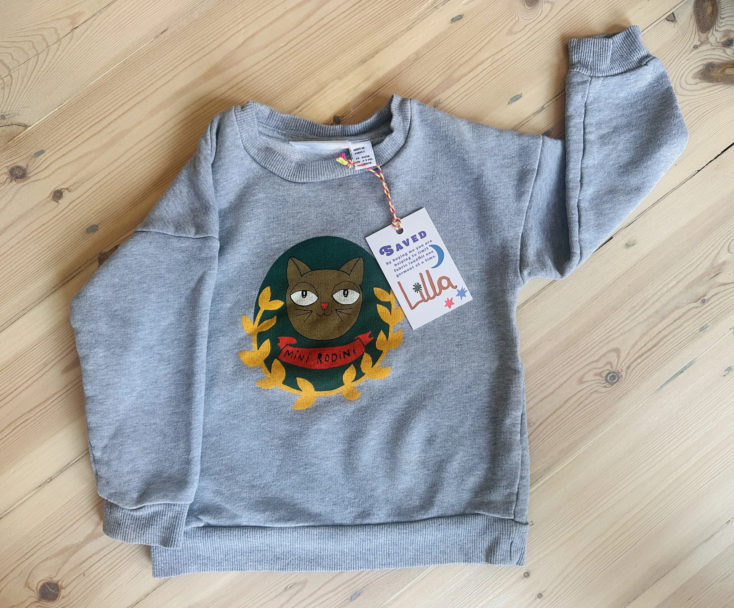 Mini Rodini Cat Sweatshirt 2-3 years