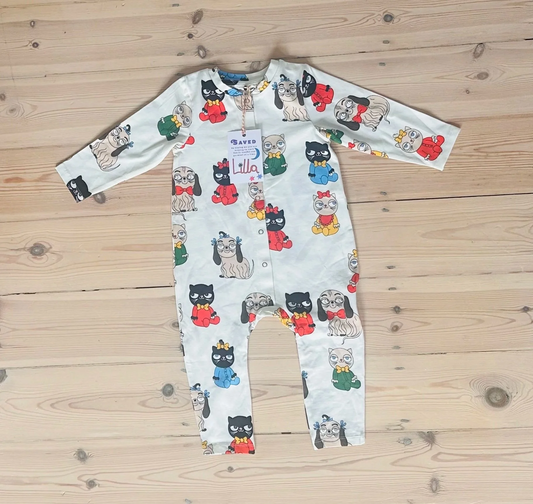 Mini rodini Mini Babies Printed Jumpsuit 9-12 months