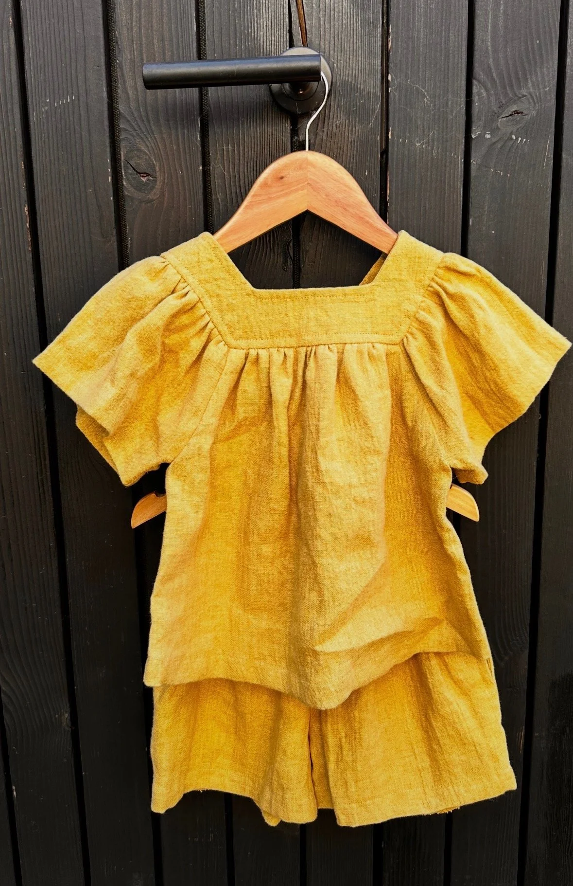 Lilla Vi Surplus Fabric Collection - Linen blouse 2-4 years