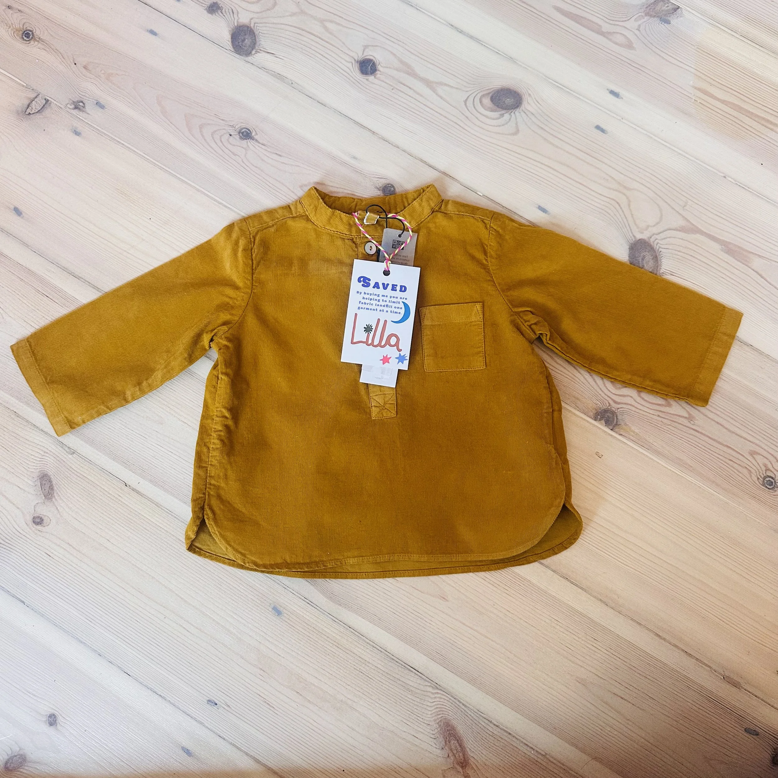 Bonton Mustard Shirt 6 months