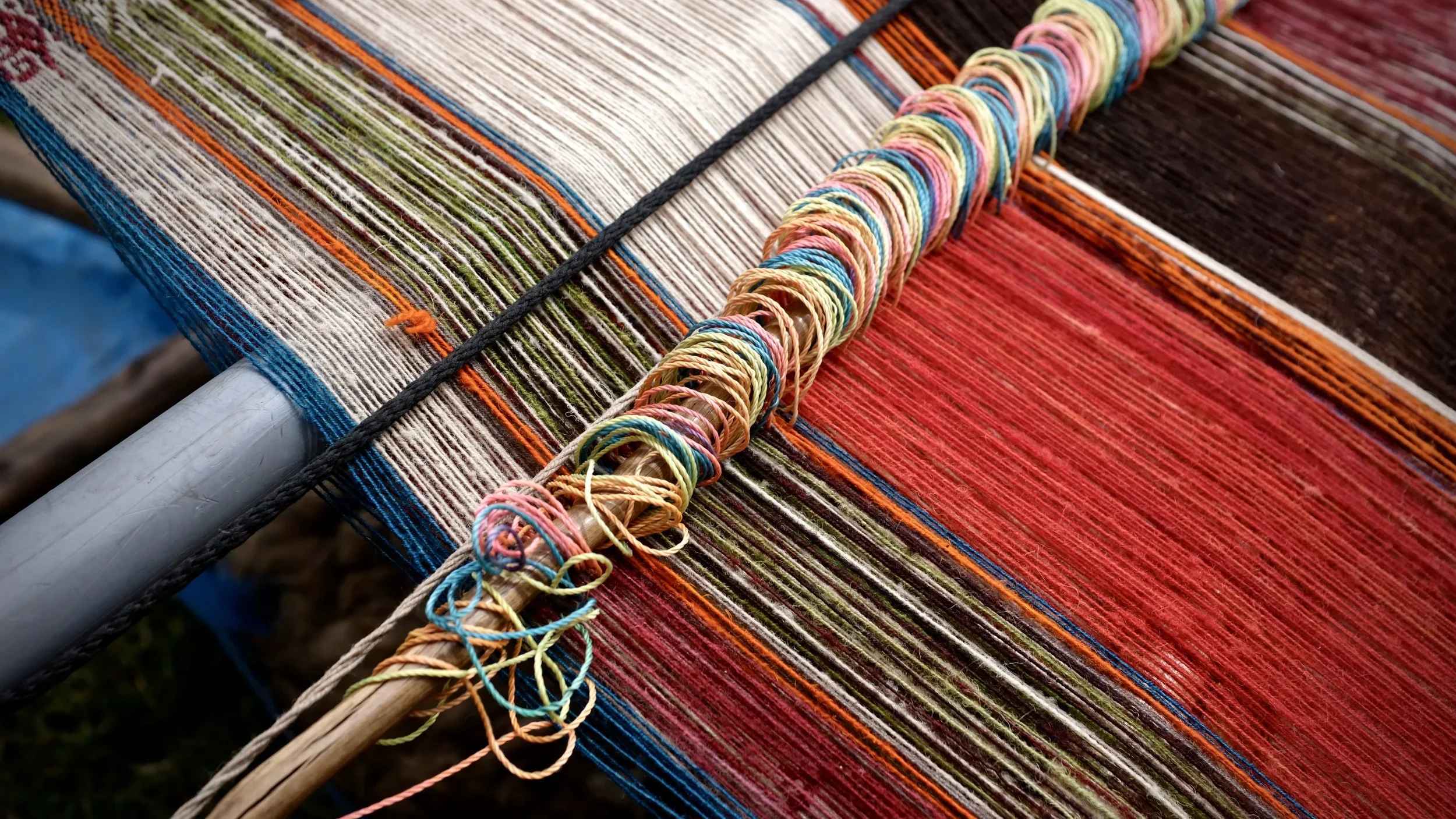 Ricartina relies on "local plants, fruits, insects, and flowers" to give her yarn its vibrant colors.