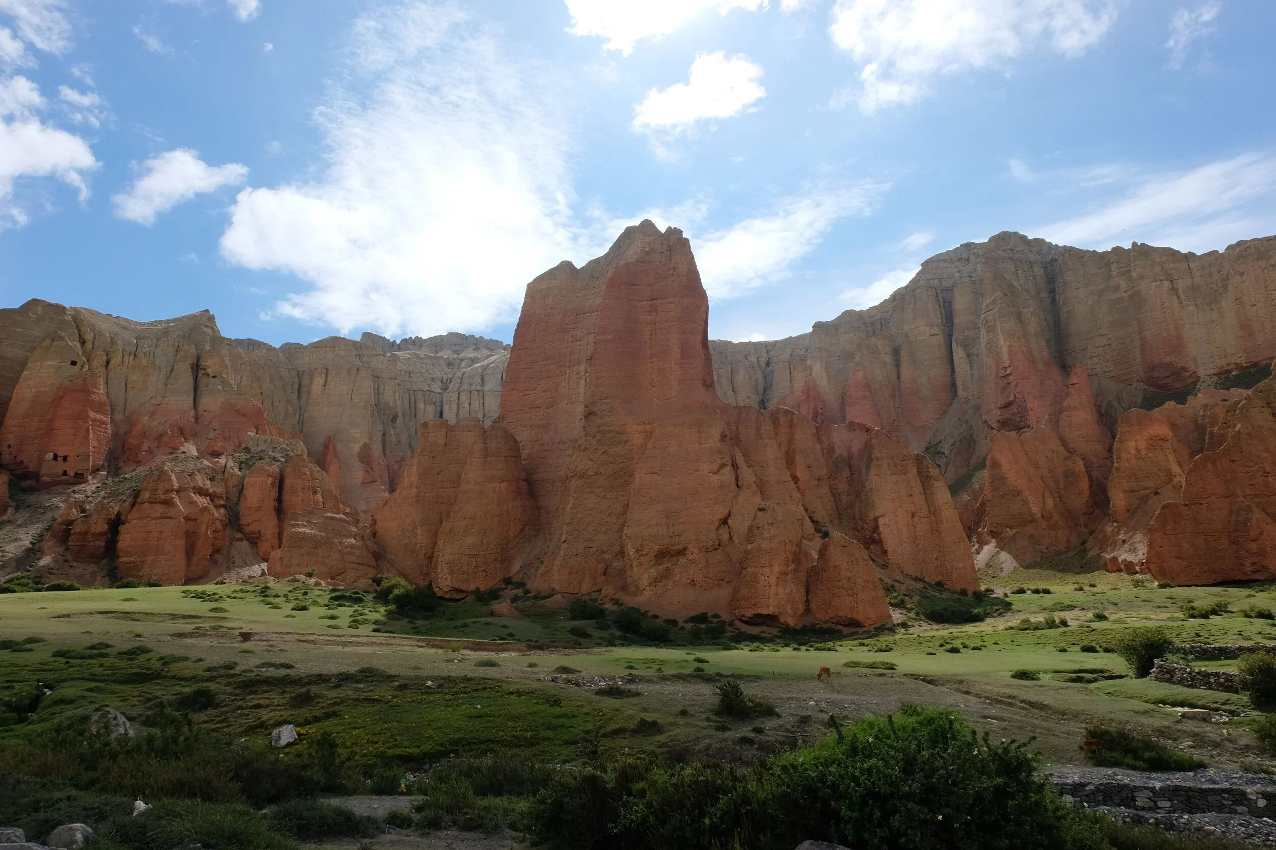Soaring rock formations defined one of the paths the team took to recruit study participants.