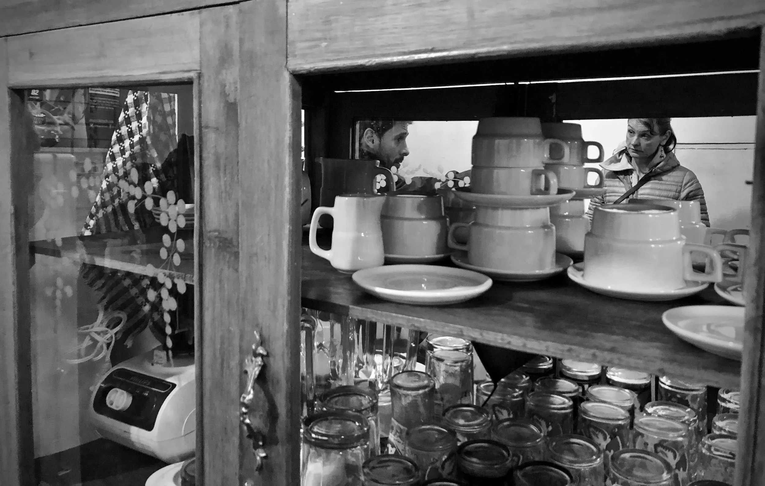 Drs. Francisco Villafuerte and Tatum Simonson discuss their work in between participant visits.