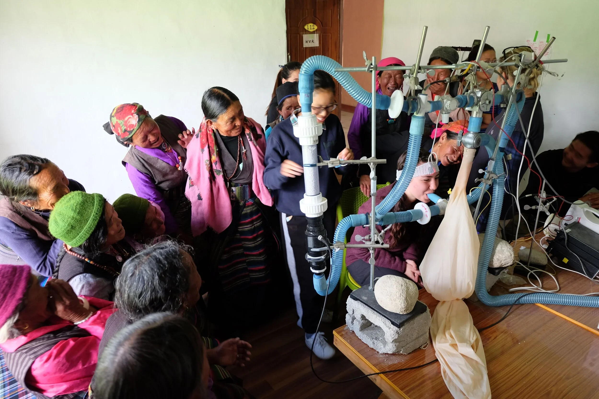 The team demonstrates an "orientation" of the HVR protocol for research subjects to put them at ease and show that the protocol is safe.